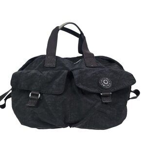 Kipling Baby L Diaper Bag Travel Commuter Briefcase School Black Nylon‎ Black